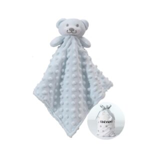 CREVENT Cozy Plush Baby Security Blanket Loveys, Soft Fleece Comforter Cuddle Blanket